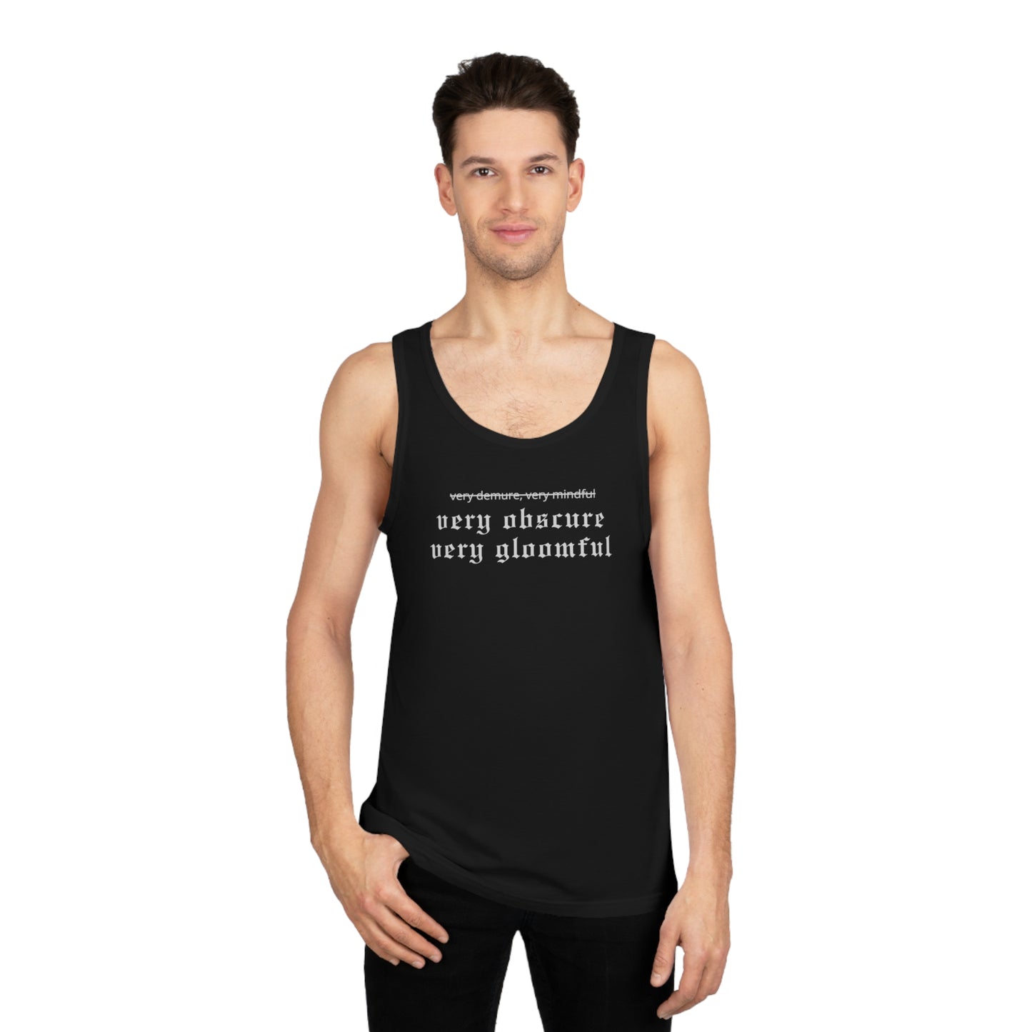 VERY OBSCURE VERY GLOOMFUL Alt Gothic Unisex Softstyle™ Tank Top