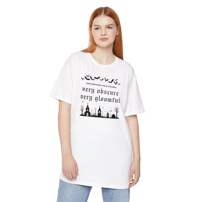 VERY OBSCURE VERY GLOOMFUL v.2 Alt Gothic Unisex Long Body Urban Tee