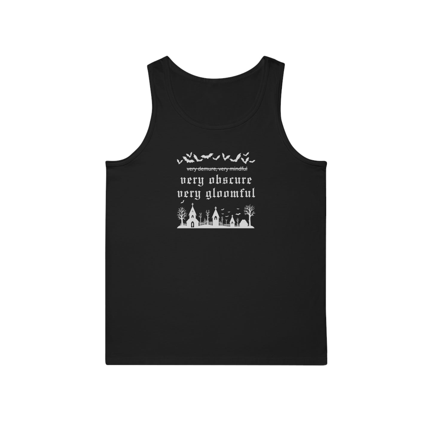 VERY OBSCURE VERY GLOOMFUL v.2 Alt Gothic Unisex Softstyle™ Tank Top