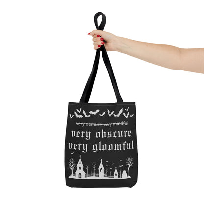 VERY OBSCURE VERY GLOOMFUL v.2 Alt Gothic Tote Bag