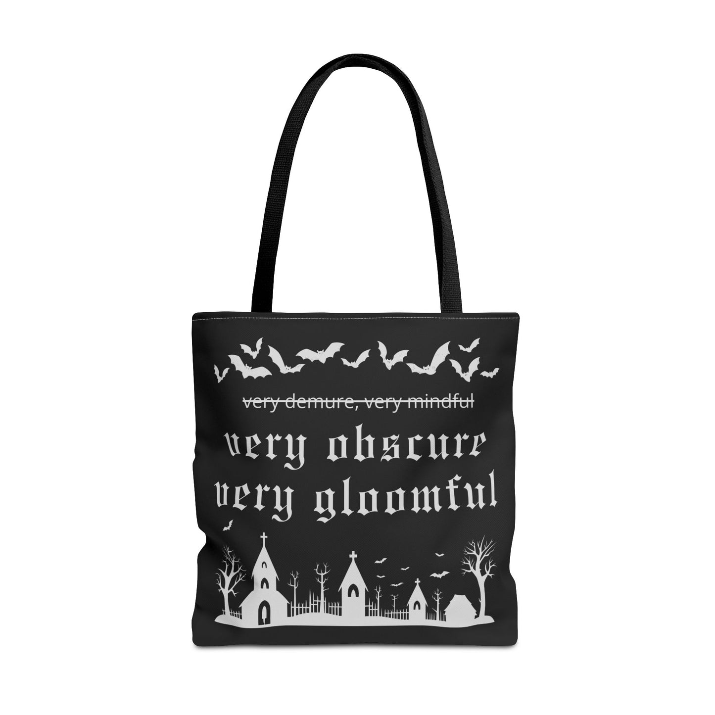 VERY OBSCURE VERY GLOOMFUL v.2 Alt Gothic Tote Bag