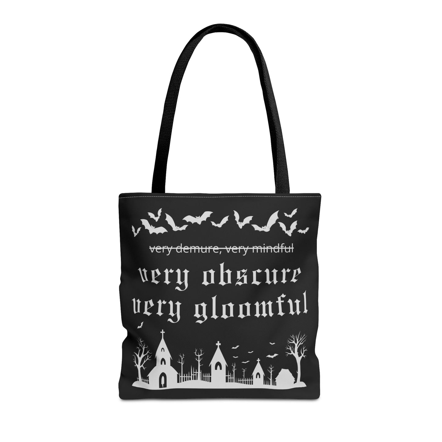 VERY OBSCURE VERY GLOOMFUL v.2 Alt Gothic Tote Bag