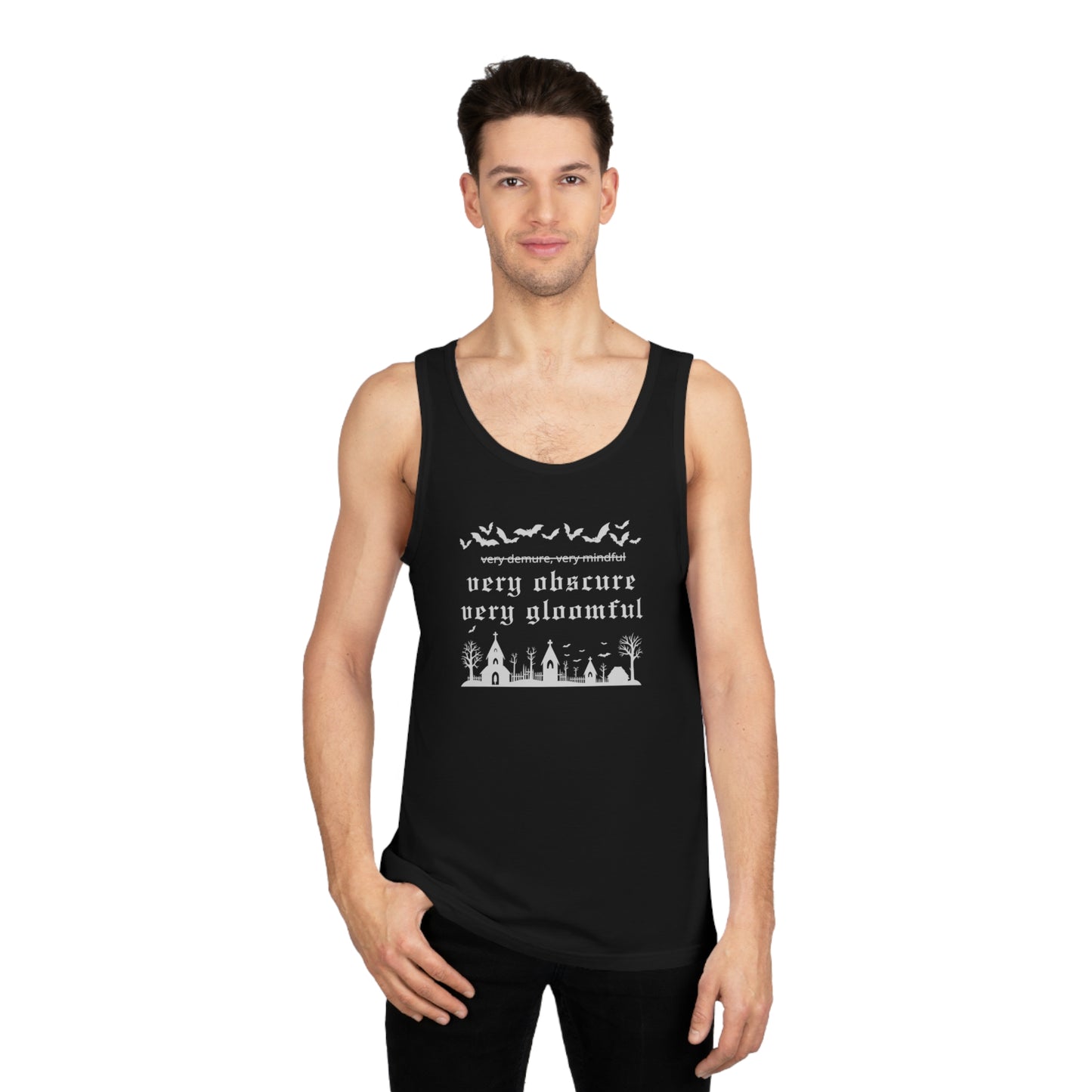 VERY OBSCURE VERY GLOOMFUL v.2 Alt Gothic Unisex Softstyle™ Tank Top