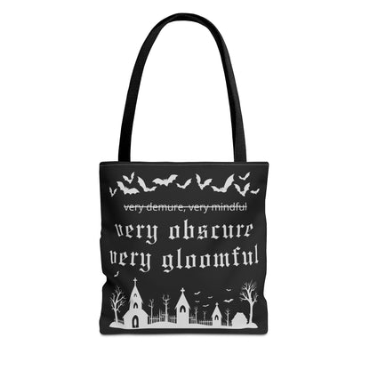 VERY OBSCURE VERY GLOOMFUL v.2 Alt Gothic Tote Bag