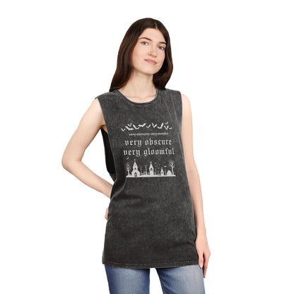 VERY OBSCURE VERY GLOOMFUL v.2 Alt Gothic Stonewash Tank Top