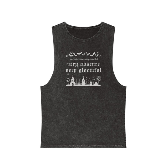 VERY OBSCURE VERY GLOOMFUL v.2 Alt Gothic Stonewash Tank Top