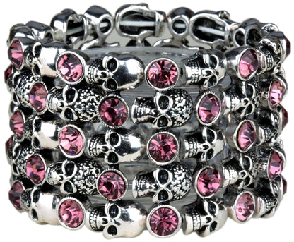 Gothic Punk Skull Cuff Bracelet