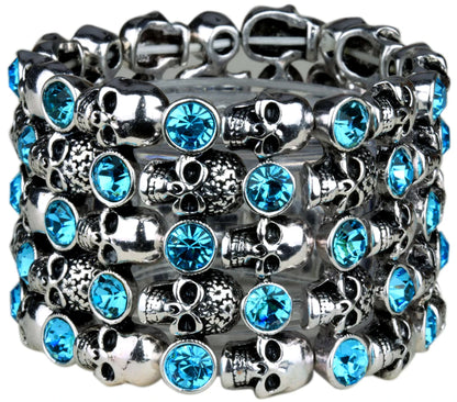 Gothic Punk Skull Cuff Bracelet