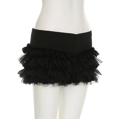 Gothic Lace Ruffles Lolita Bloomers Mini Shorts (available in 2 colors)