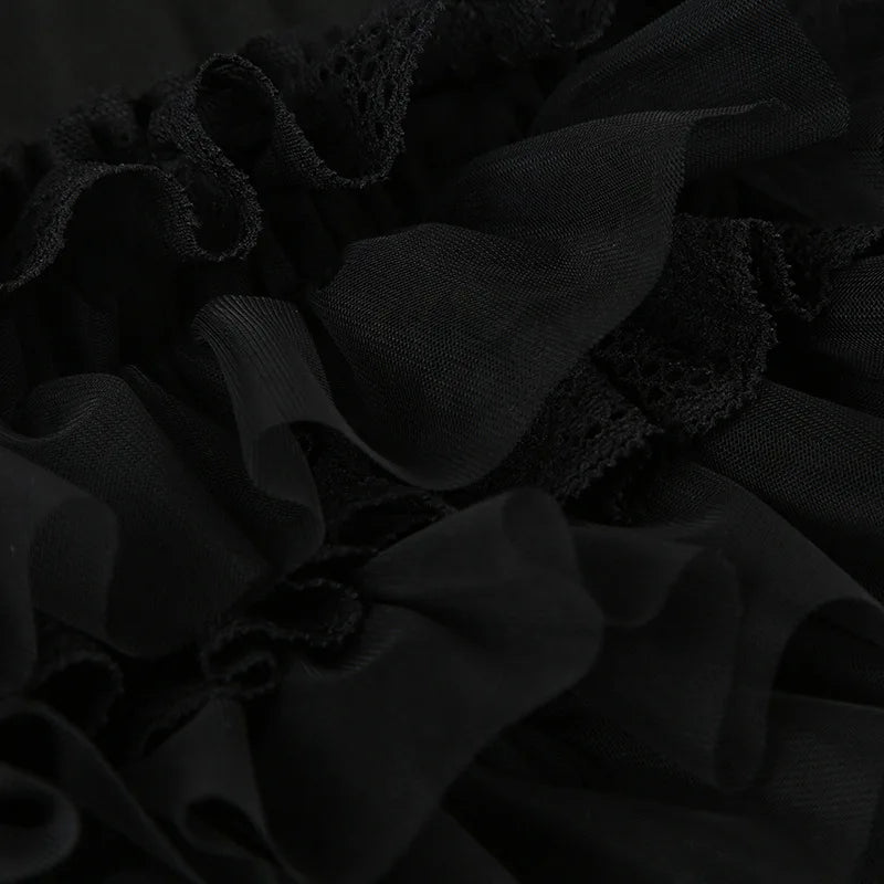 Gothic Lace Ruffles Lolita Bloomers Mini Shorts (available in 2 colors)