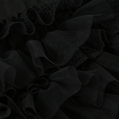 Gothic Lace Ruffles Lolita Bloomers Mini Shorts (available in 2 colors)