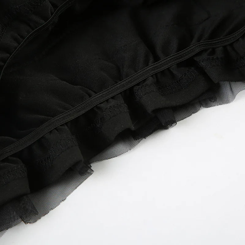 Gothic Lace Ruffles Lolita Bloomers Mini Shorts (available in 2 colors)