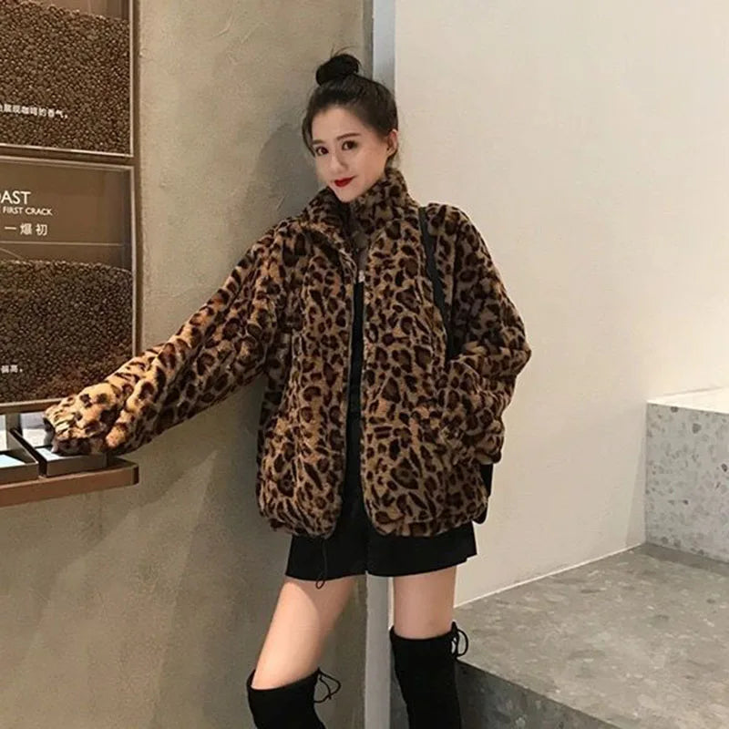 ジャケット・アウター 00s archive fur jacket leopard vicefairy Y2K Rave Faux Fur Leopard Print Jacket Coat – ROCK 'N DOLL