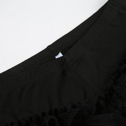 Gothic Lace Ruffles Lolita Bloomers Mini Shorts (available in 2 colors)