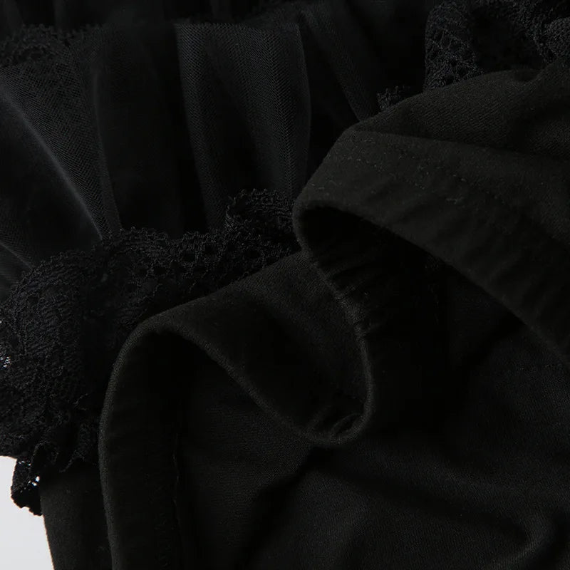 Gothic Lace Ruffles Lolita Bloomers Mini Shorts (available in 2 colors)