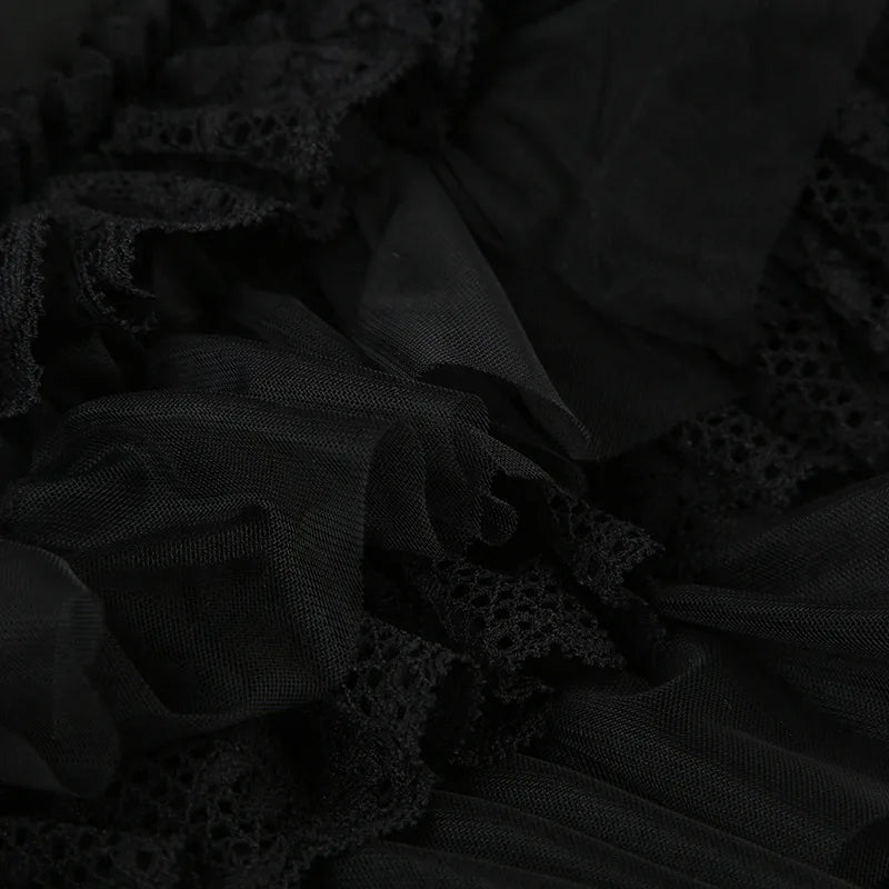 Gothic Lace Ruffles Lolita Bloomers Mini Shorts (available in 2 colors)