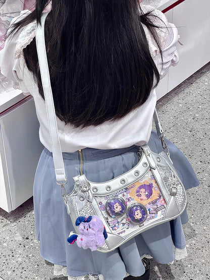 Gothic Y2K Harajuku Alt Goth Spider Chain Hand Bag Crossbody Bag