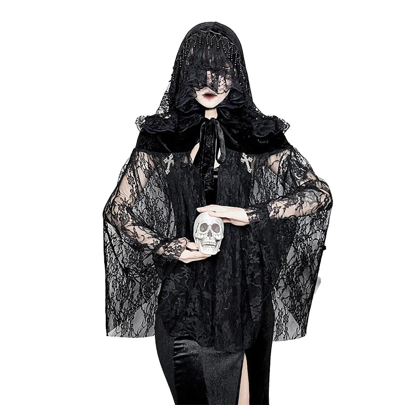 Gothic Victorian Lace Cloak