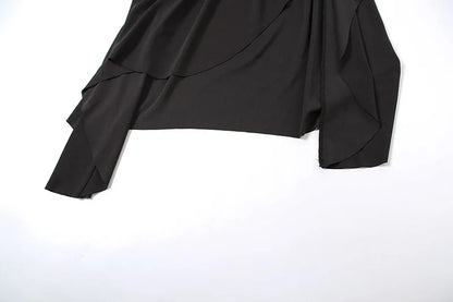 Gothic Alt Goth Y2K Irregular Hem Skirt