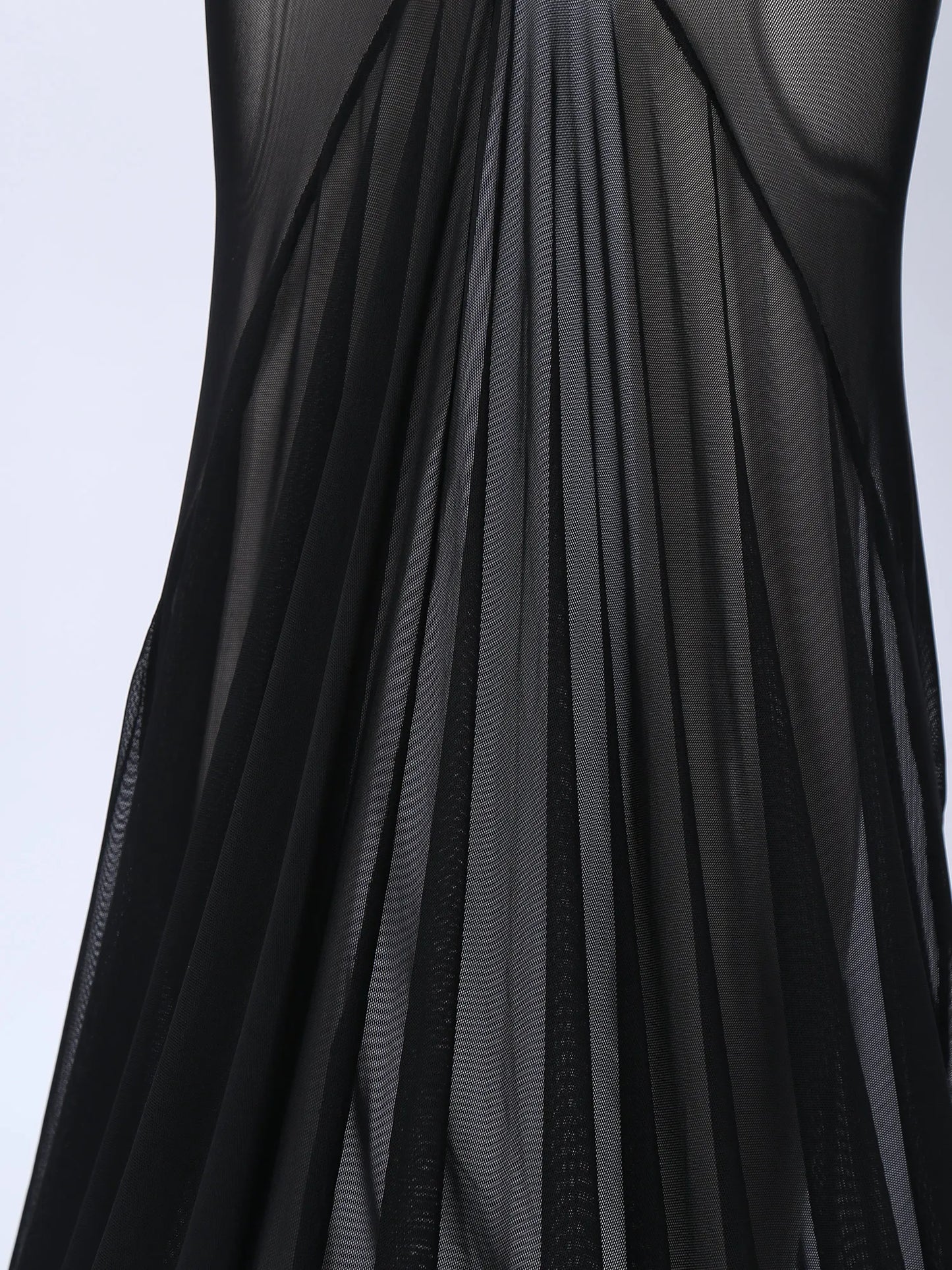 Gothic Romantic Vampire Goth Lantern Sleeve Mesh See Through Court Train Long Dress