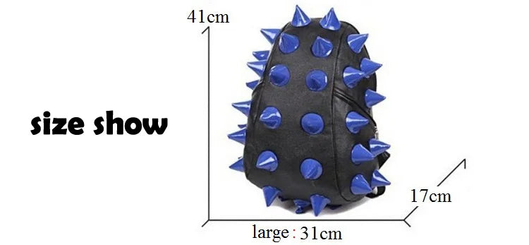 Gothic Cyberpunk Y2K Rave Spike Hedgehog Backpack Bag