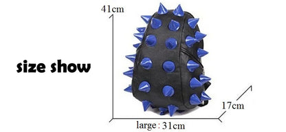 Gothic Cyberpunk Y2K Rave Spike Hedgehog Backpack Bag