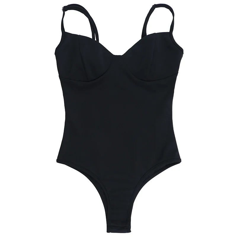 Gothic Alt Goth Black Spaghetti Strap Bodysuit Top + Sheer Cape Set