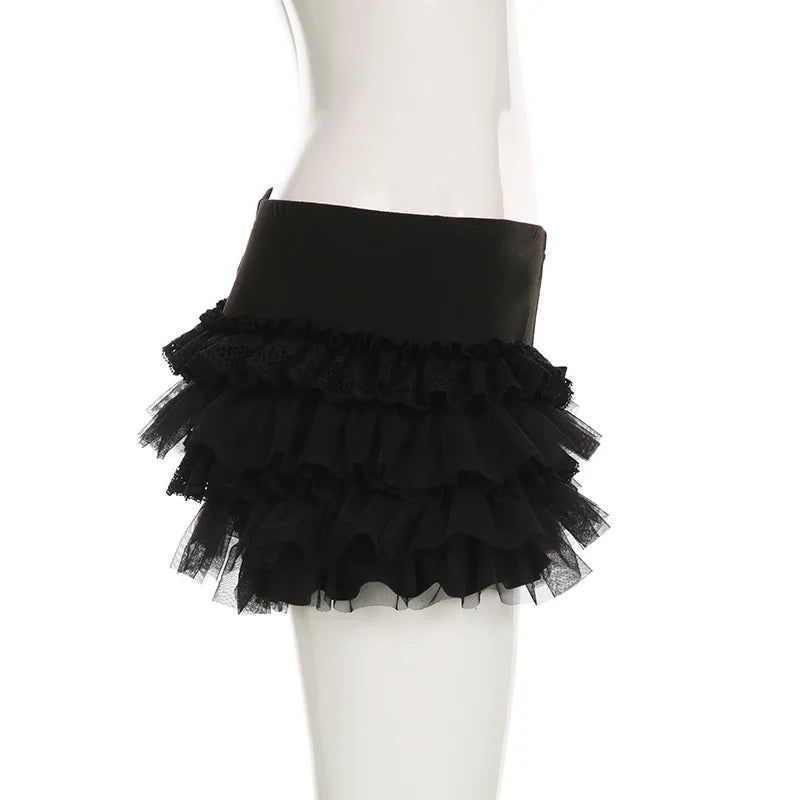 Gothic Lace Ruffles Lolita Bloomers Mini Shorts (available in 2 colors)