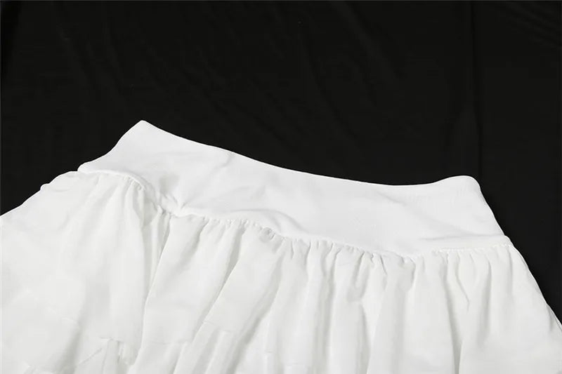 Gothic Romantic Goth Layered Ruffles Tassels Mini Skirt (available in 2 colors)