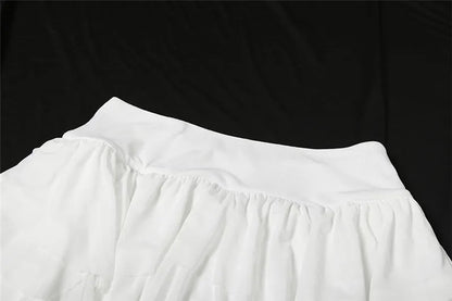 Gothic Romantic Goth Layered Ruffles Tassels Mini Skirt (available in 2 colors)