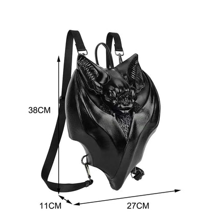 Gothic Bat Shaped Backpack Handbag