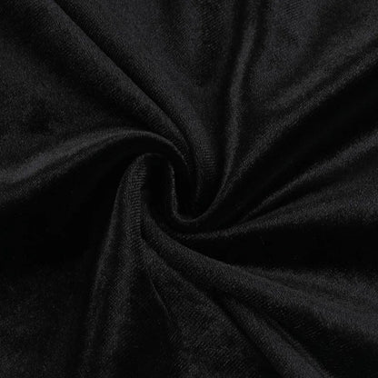 Gothic Alt Goth Cold Shoulder Bell Lace Sleeves Halter Mini Dress