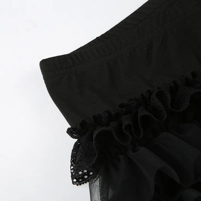 Gothic Lace Ruffles Lolita Bloomers Mini Shorts (available in 2 colors)