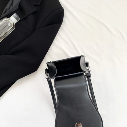 Gothic Cross Coffin Shaped PU Leather Crossbody Bag