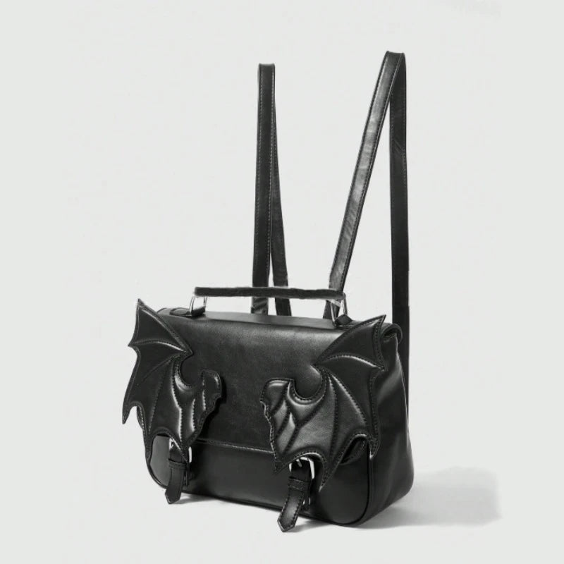 Gothic Alt Goth Bat Wings Backpack Bag