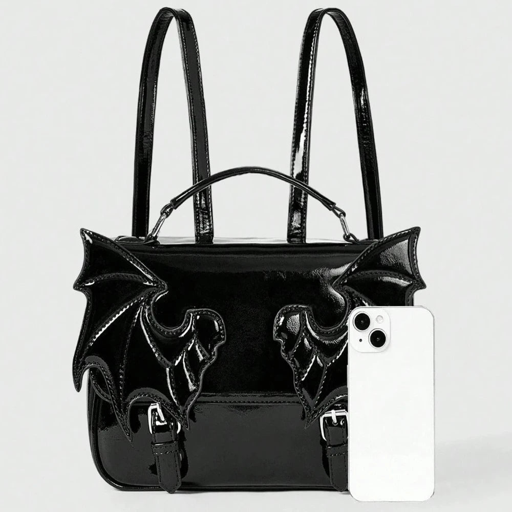 Gothic Alt Goth Bat Wings Backpack Bag