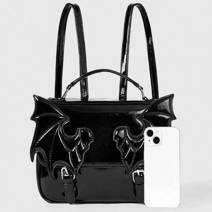 Gothic Alt Goth Bat Wings Backpack Bag
