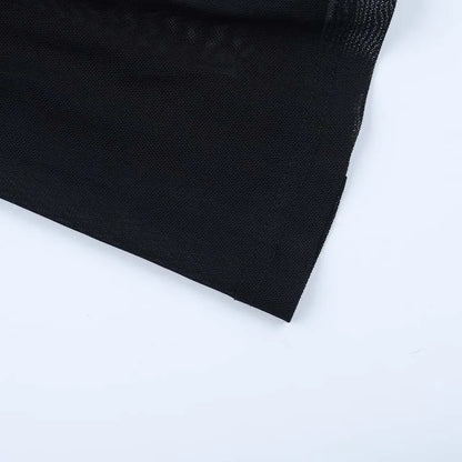 Gothic Alt Goth See Through Sheer Flare Pants