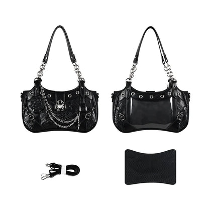 Gothic Y2K Harajuku Alt Goth Spider Chain Hand Bag Crossbody Bag