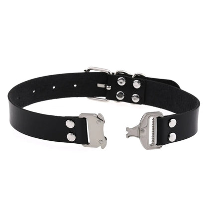 Gothic Punk Harajuku Buckle Choker Necklace (available in 7 colors)