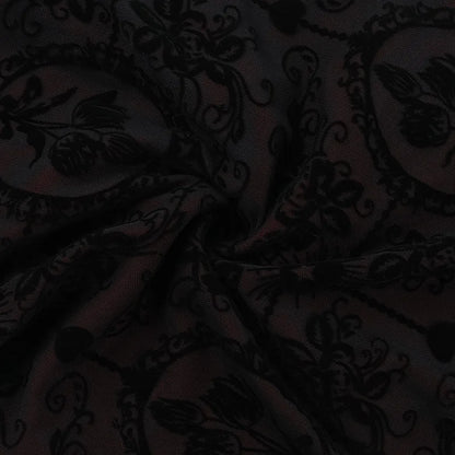 Gothic Alt Goth Dark Vintage Sheer Overlay Spaghetti Strap Dress