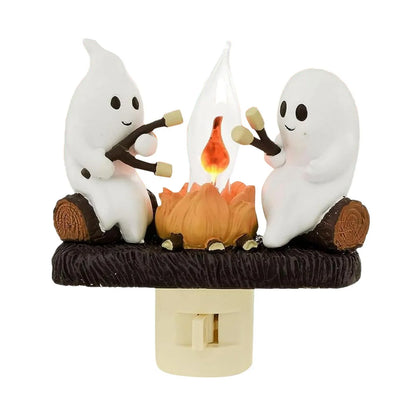 Gothic Halloween Ghost Bonfire Flickering LED Night Light