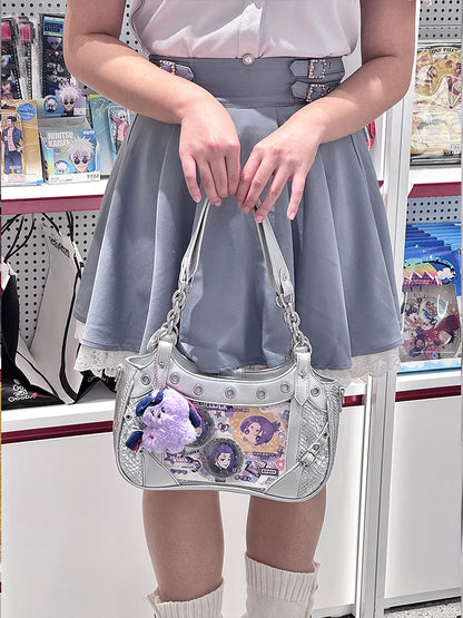 Gothic Y2K Harajuku Alt Goth Spider Chain Hand Bag Crossbody Bag