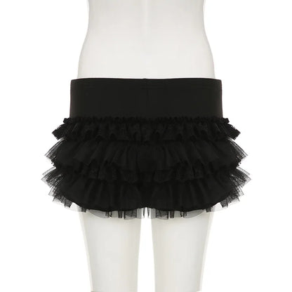Gothic Lace Ruffles Lolita Bloomers Mini Shorts (available in 2 colors)