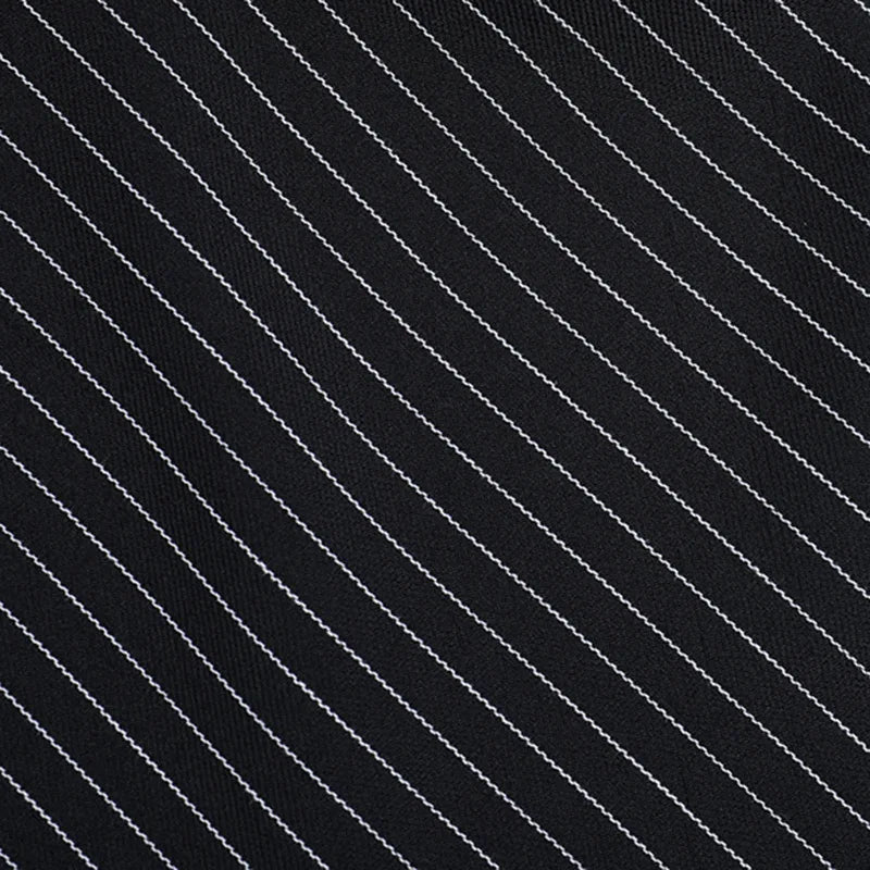 Gothic Alt Goth Pinstriped Ruched Skirt