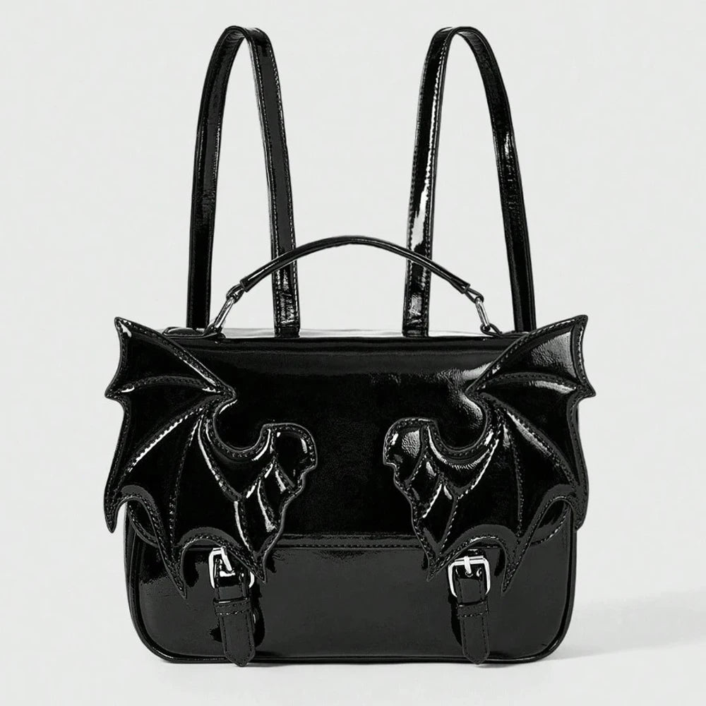 Gothic Alt Goth Bat Wings Backpack Bag