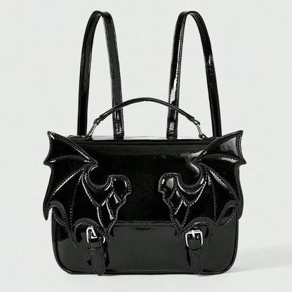 Gothic Alt Goth Bat Wings Backpack Bag