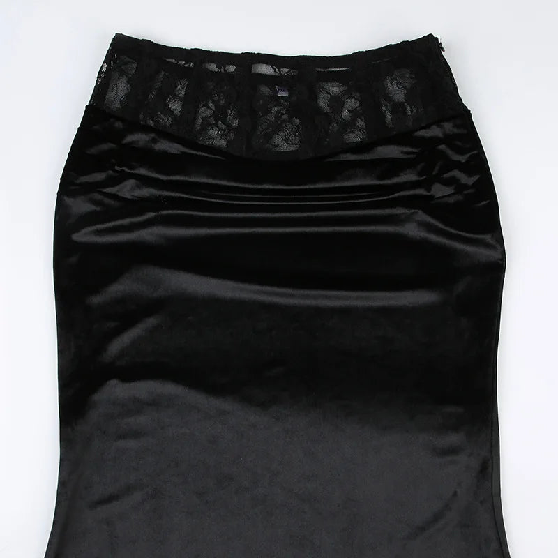 Gothic Romantic Velvet Trumpet Skirt