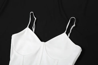 Gothic Y2K Alt Goth Irregular Lace Ruffled Tank Top (available in 2 colors)