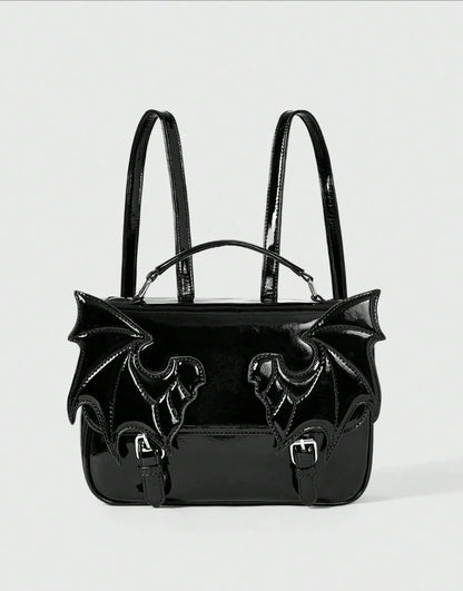 Gothic Alt Goth Bat Wings Backpack Bag